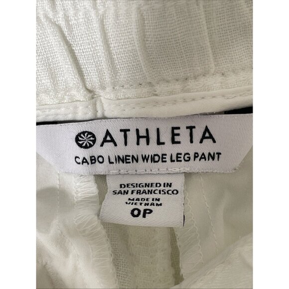 Athleta White Cabo Linen Pants - Picture 9 of 12